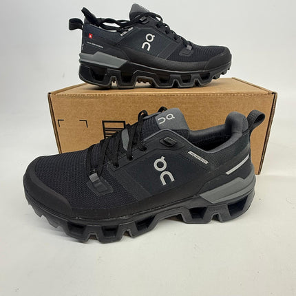 On Cloudwander Waterproof Hiking Shoes Women’s Black Size 8W – New Without Box