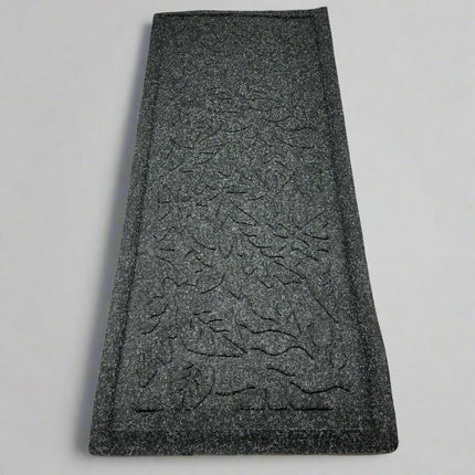 Open Box Anti-Slip Rubber Stair Tread Mat with Decorative Pattern