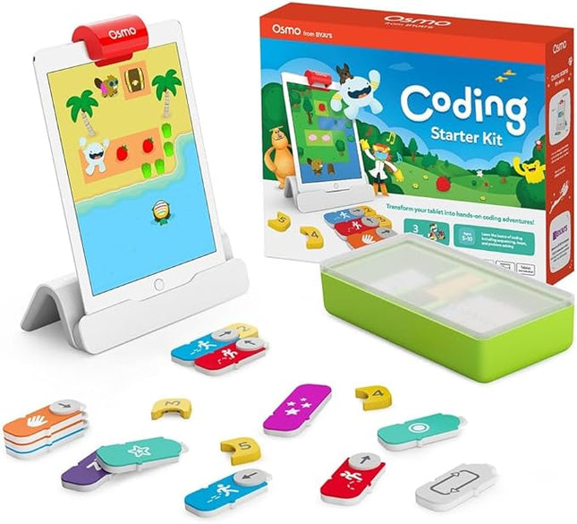 Osmo Coding Starter Kit for iPad - 3 Educational Games, Ages 5-10+ (New)