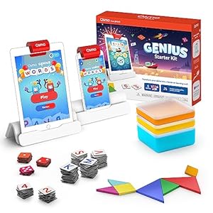 Osmo Genius Starter Kit for iPad & iPhone - 5 Educational Games, Ages 6-10 (New)