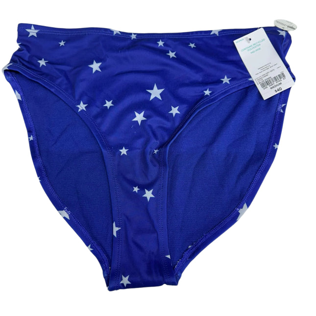 Outdoor Oasis Blue Stars Bikini Bottoms Size M New
