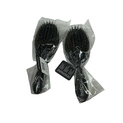 Oval Sculpting Brush – 2 Pack | Regis DESIGNLINE | Nylon and Boar Bristle Brush for Detangling and Styling Wet or Dry Hair
