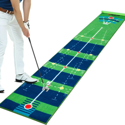 PGM Golf Putting Mat - 10 ft Indoor Putting Green with Blocking Ball Design, Durable Crystal Velvet, New