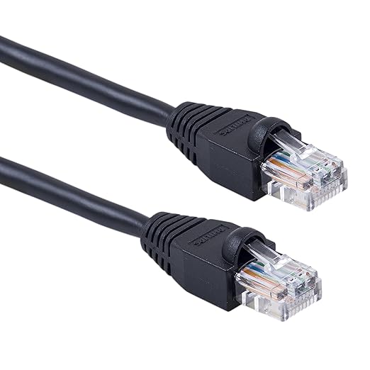 PHILIPS Ethernet Cable Cat5e Cat5 RJ45 - Up to 100 Mbps - Black - New