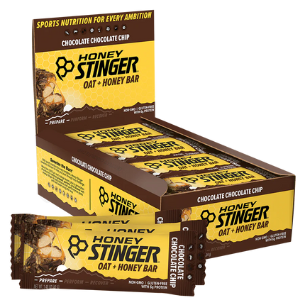 Honey Stinger Chocolate Chip Oat + Honey Bar | Box of 12 | Exp 11/05/2025