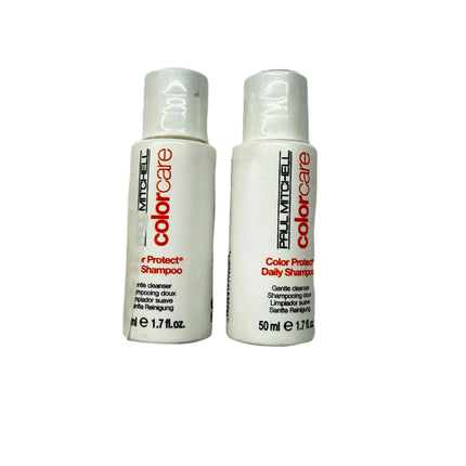 Paul Mitchell Color Protect Shampoo – 1.7 oz (Pack of 2) – Daily Color Care – New