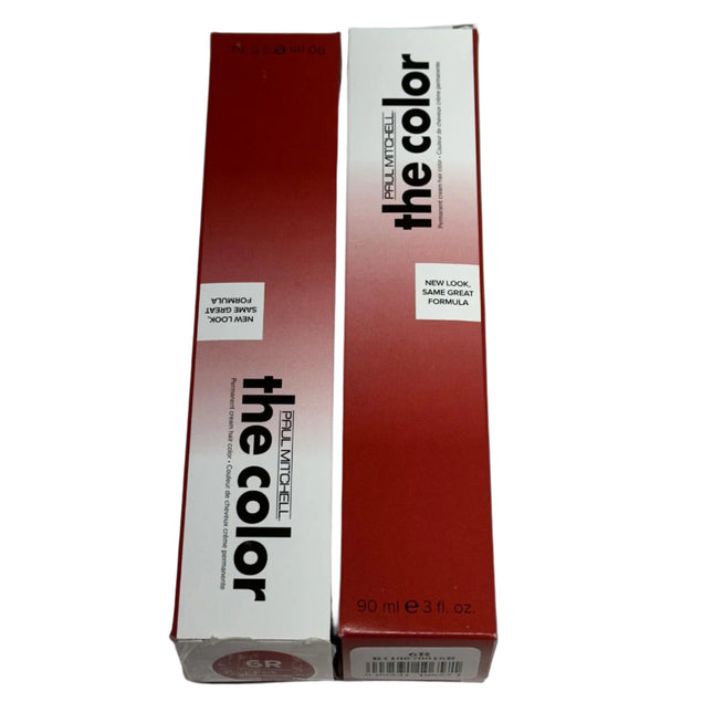 Paul Mitchell The Color 6R Dark Red Blonde Permanent Cream Hair Color | 2 Pack | 3 oz (90 mL)
