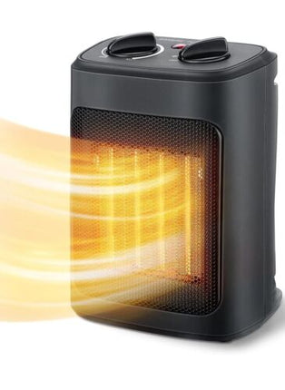 Pelonis 1500W Ceramic Space Heater - Fan-Force Electric Heater, Black New