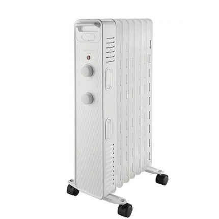 Pelonis 1500W Mechanical Oil-Filled 3-Setting Electric Radiant Heater - White
