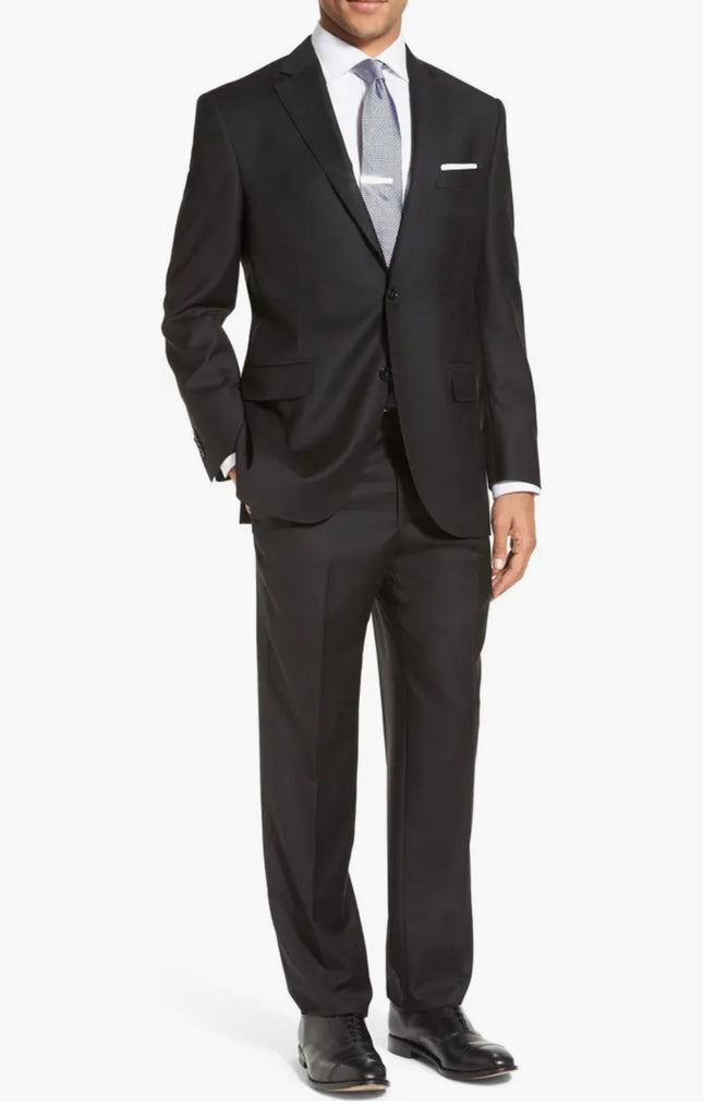 Peter Millar Men's Black Suit, New, Size 46R