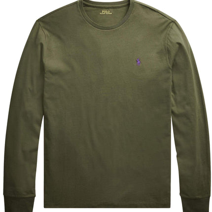Polo Ralph Lauren Long Sleeve Slim Fit T-Shirt Army Green Size M – New