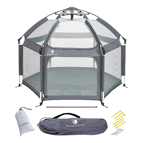 Pop ‘N Go Playpen Anchor Grey Open Box Indoor & Outdoor Baby Tent