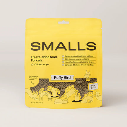 Smalls Puffy Bird Chicken Recipe Freeze Dried Cat Food - 14 OZ