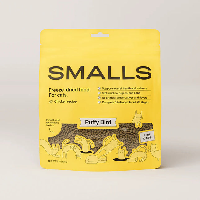 Smalls Puffy Bird Chicken Recipe Freeze Dried Cat Food - 14 OZ