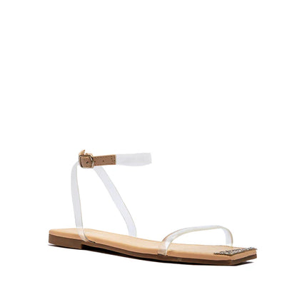 Qupid Aster 32X Women's Heels, Clear, New, Size 9

