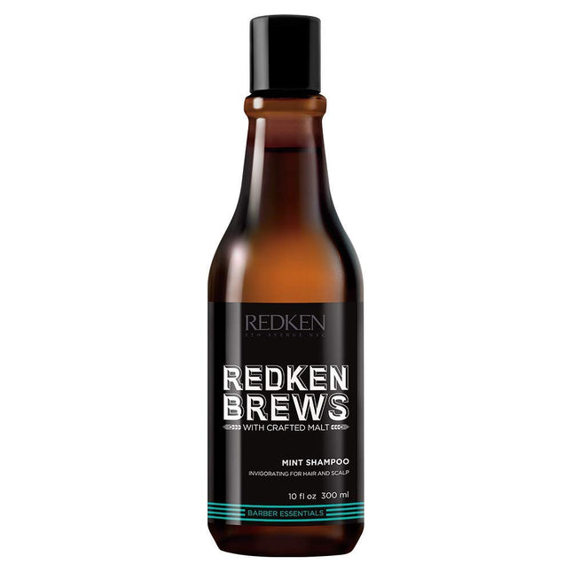 Redken Brews Mint Cooling Shampoo for Men with Menthol 10 oz - New