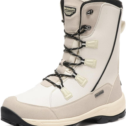  Roadmark Snow Boots Waterproof White/Black Size 8.5 New