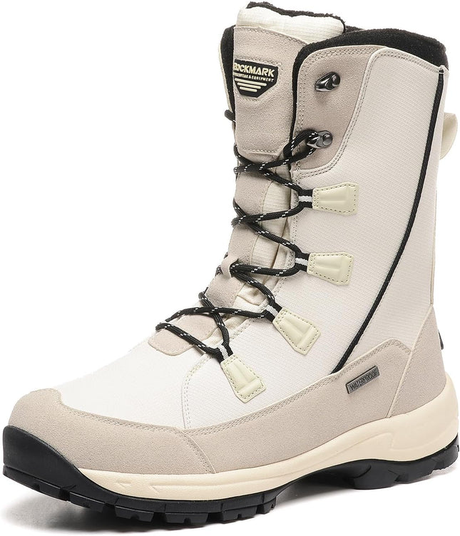 Roadmark Snow Boots Waterproof White/Black Size 8.5 New