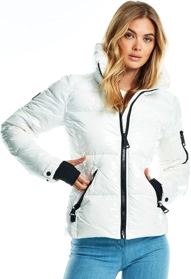 SAM. Freestyle Down Jacket Women’s Size M Snow White Puffer Coat New