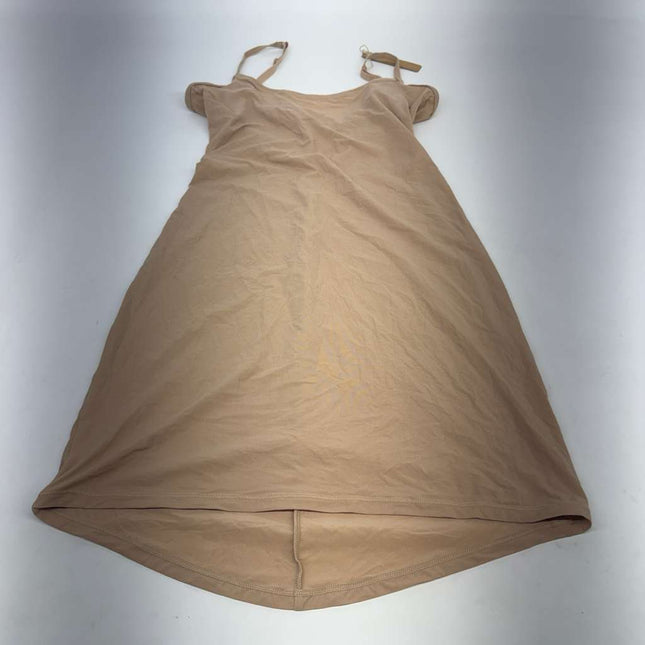 SKIMS Essential Stretch Slip Dress Clay Nude Size M New