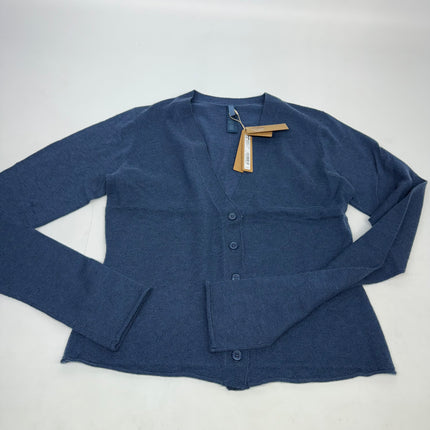 SKIMS Featherweight Cashmere Cardigan Navy Blue Size M New