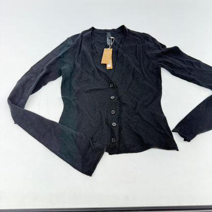 SKIMS Featherweight Cashmere Cardigan Onyx Black Size XS New