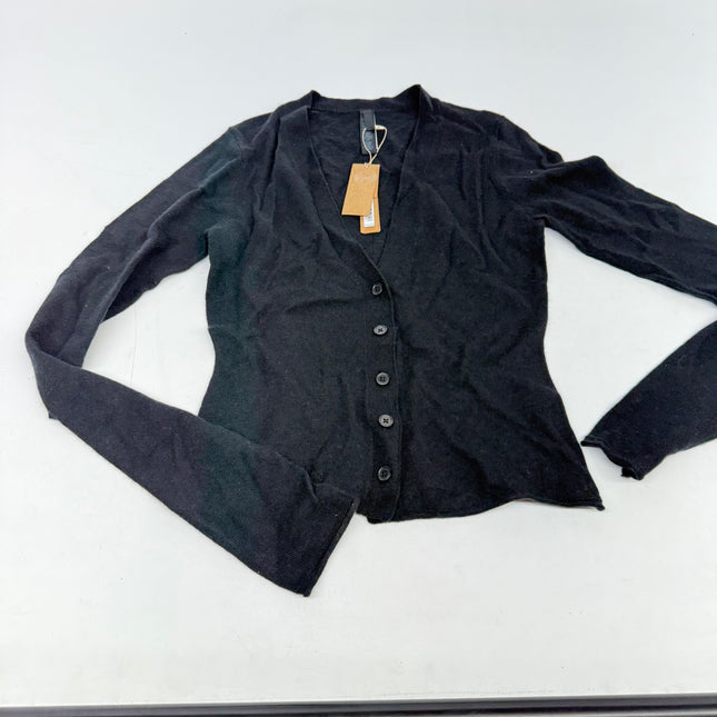 SKIMS Featherweight Cashmere Cardigan Onyx Black Size XS New