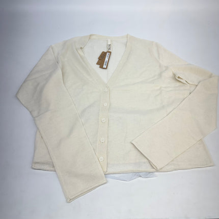 SKIMS Featherweight Cashmere Cardigan Pearl White Size 2X New
