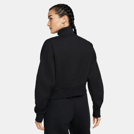 Nike Phoenix Fleece 1/2-Zip Cropped Sweatshirt Women’s Size S New