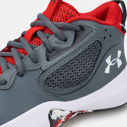 Under Armour Lockdown 6 Basketball Shoes Black/White Size 5 Youth Unisex New