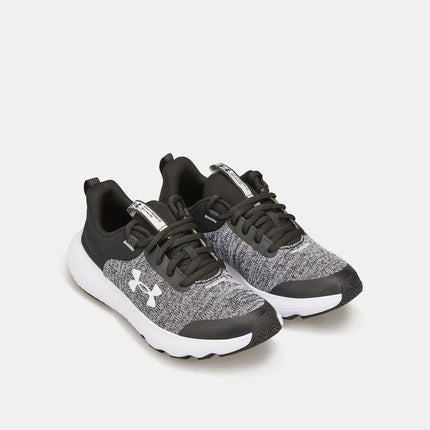 Under Armour Boys Charged Revitalize Shoes Black Size 4 New