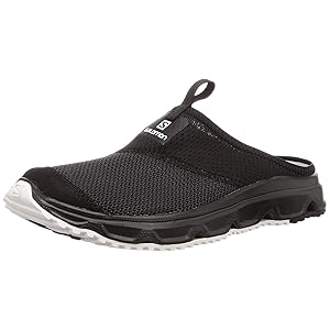  Salomon Trail Shoes Recovery Clogs Black/Ebony White Size 11 New