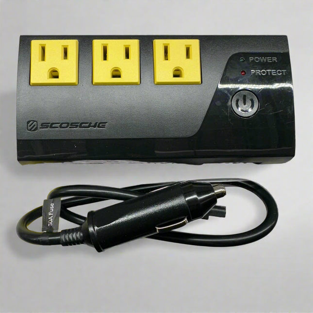 Scosche 200W Portable Power Inverter with 4 USB Ports (PI200PS) - Open Box