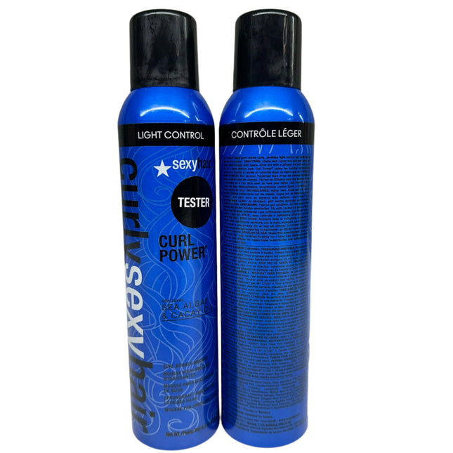 Sexy Hair Curl Power Light Control w/ Sea Algae & Cacay Oil 8.4oz – 2 Pack – New

