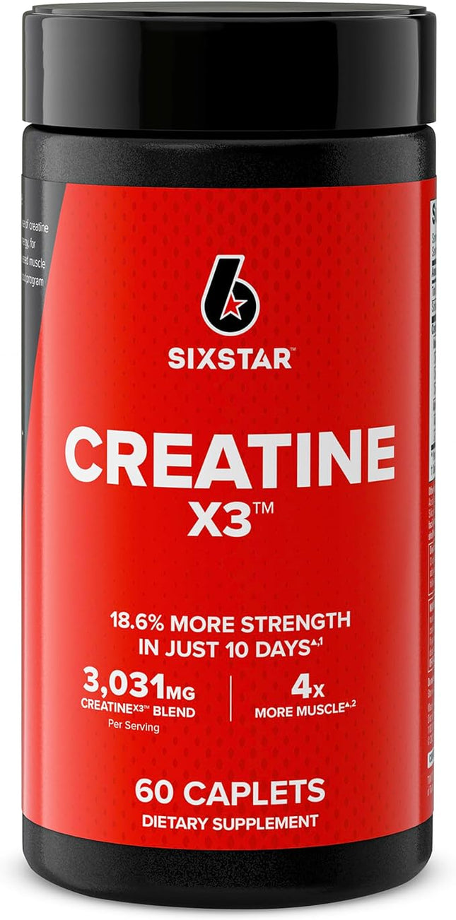 Six Star Creatine X3 Caplets 60 Count