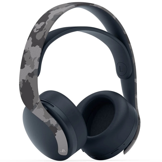 Sony PULSE 3D Wireless Gaming Headset - Used Without Accessory, Gray Camouflage (PS5, PS4, PC)