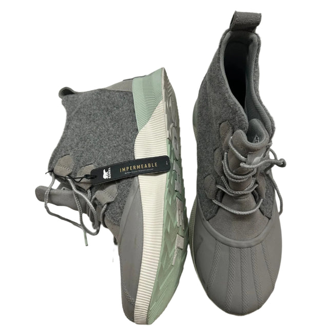  Sorel Women's Waterproof Grey Ankle Boots - Size 11 (New with Imperfection)
