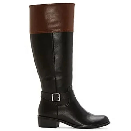 St. John's Bay Women's Danwood Block Heel Riding Boots, New, Size 7W