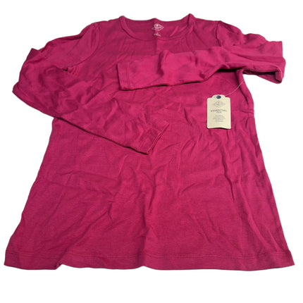 St. John's Bay Women's Essential Tee - Exotic Pink - Size XS
