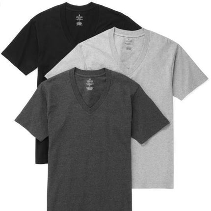 Stafford Heavyweight V-Neck T-Shirts, 3-Pack, Men's Size XL - New