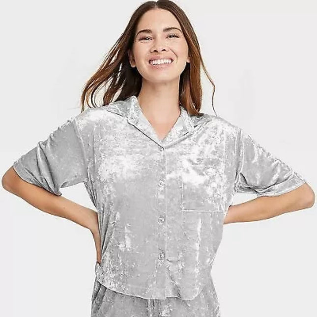 Stars Above™ Women’s Velvet Pajama Top , Size L,XXL
