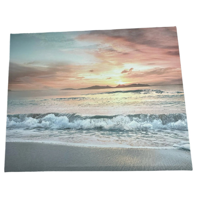 Stupell Home Decor 24x30 Canvas Wall Art - Beach Sunset - Open Box