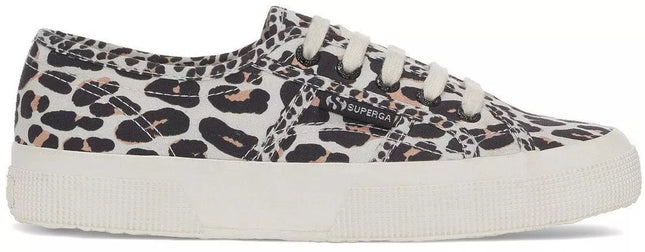 Superga 2750 Light Leopard Print Women's Canvas Trainers, New, No Box, Size 5