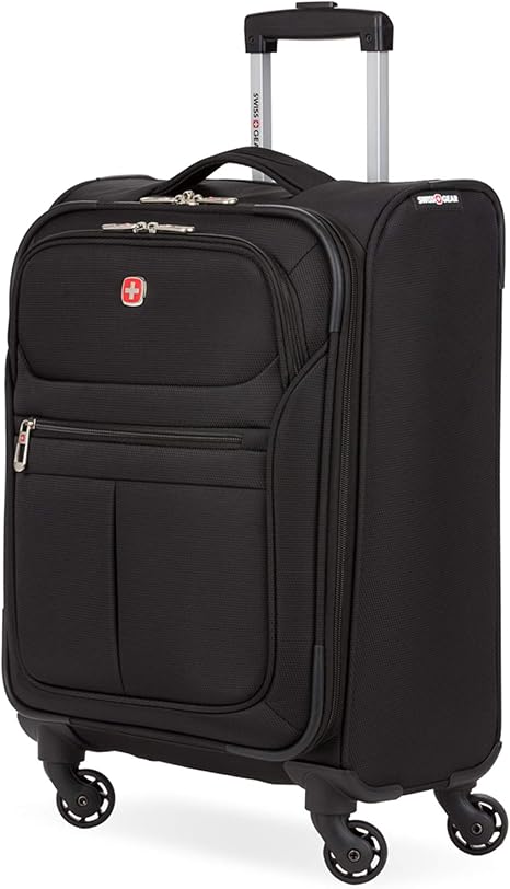 SwissGear 4010 Softside Luggage with Spinner Wheels, Black, Carry-On 18-Inch New
