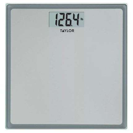 Taylor Digital Glass Bathroom Scale Gray/Silver - Open Box
