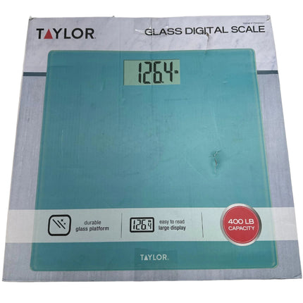 Taylor Glass Digital Scale 400 lb Capacity Open Box
