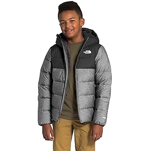 The North Face Moondoggy Hoodie Grey Boys Size S (7/8) New