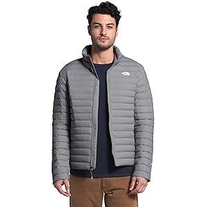 The North Face Stretch Down Jacket Meld Grey Size XL New


