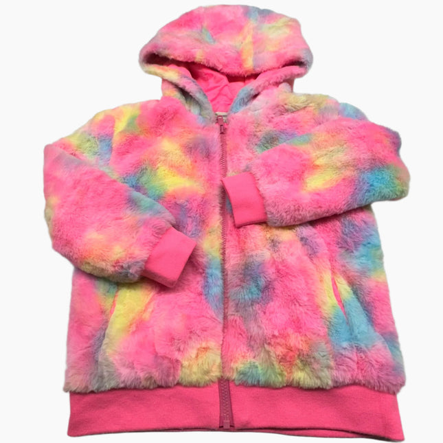 Tucker + Tate Kids' Multicolor Faux Fur Hooded Jacket - Size S (New Without Tags)