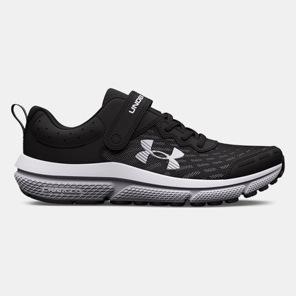 Under Armour BPS Assert 10 Black/White Size 10.5K Boys New
